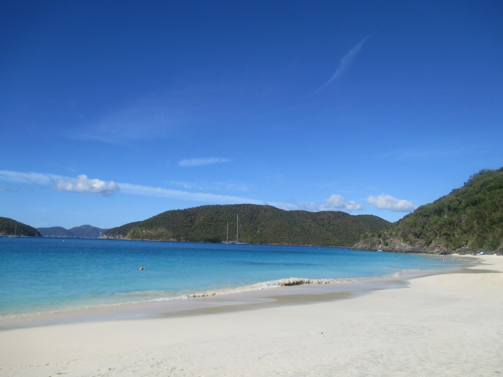 Little Cinnamon beach (Coral Bay, United States Virgin Islands) on the