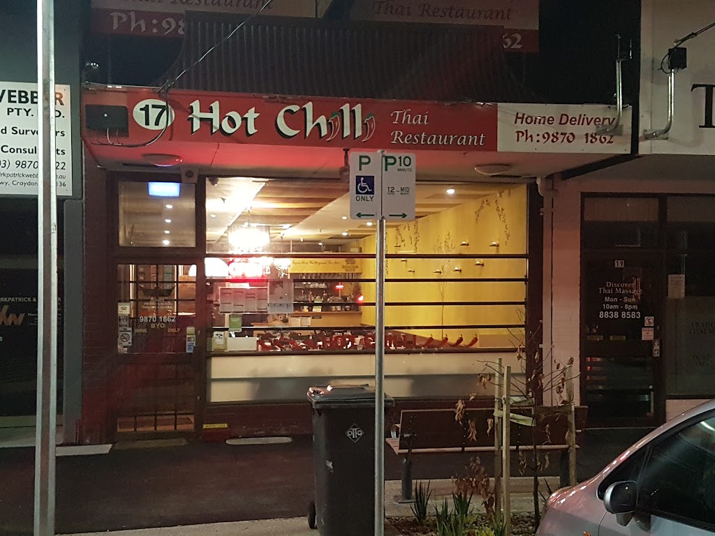 Hot Chilli Thai Restaurant - Croydon 3136
