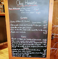 Restaurant français Chez Henriette à Viroflay (la carte)