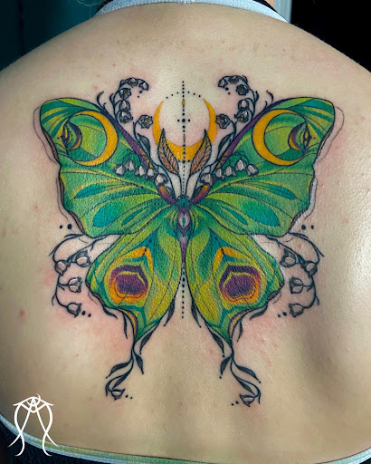 Explore family tree sleeve tattoo ideas, creative tattoo ideas in Scipio Center, available at Ace of Wands Private Tattoo & Tarot Studio . Appointment Only