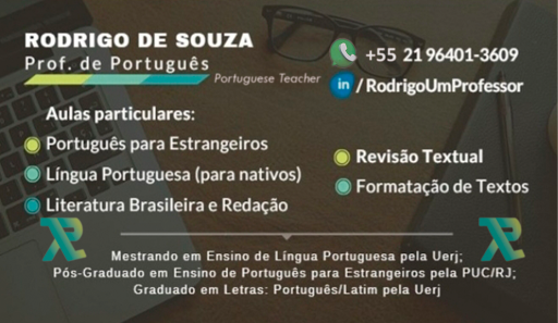 Professor de Português Língua Estrangeira - RJ | Portuguese Teacher