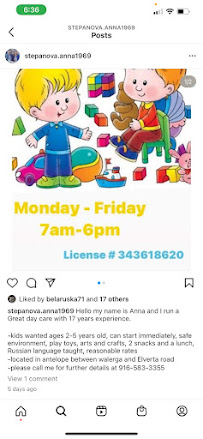 Anna's Daycare (Ukrainian/Russian/Slavic) - Photo 4 - Car repair in Antelope, CA, Roseville