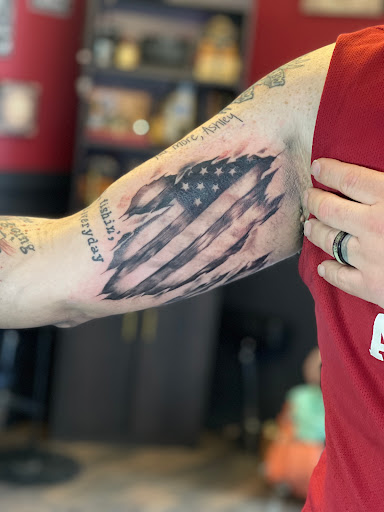 Explore good shoulder tattoo ideas, creative tattoo ideas in Pontotoc, available at Pale Horse Tattoos, LLC