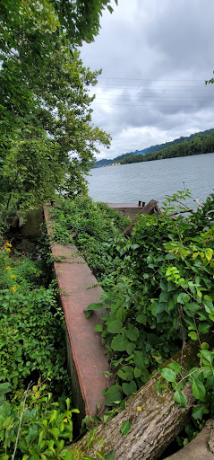 Sunken barges by the Three Rivers Heritage Trail