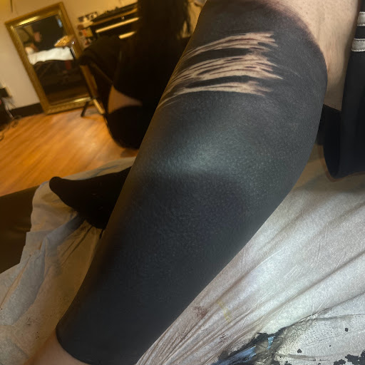 Explore dachshund tattoo ideas, creative tattoo ideas in Buffalo, available at True Gloom Tattoo Studio