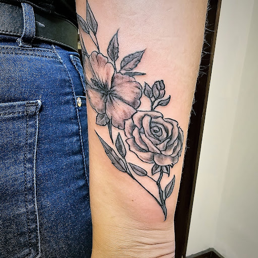 Explore ironman tattoo ideas, creative tattoo ideas in Harrisburg, available at Rayzor Tattoos