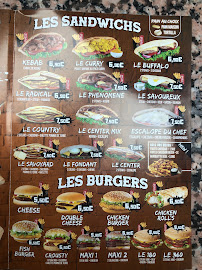 Carte du Pizza Center à Ivry-sur-Seine