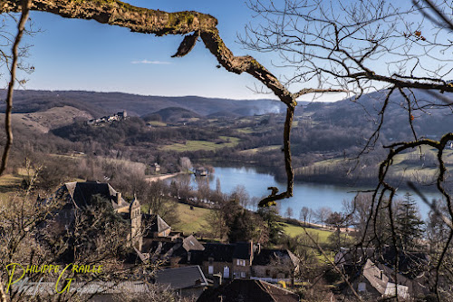 Point de vue sur Lissac, Chasteaux et lac du Causse à Lissac-sur-Couze