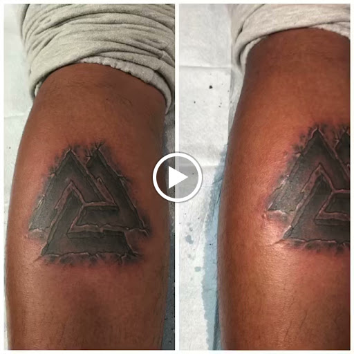 Explore angel number 444 tattoo ideas, creative tattoo ideas in Libertyville, available at Lucky Seven Tattoo