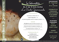 Restaurant Restaurant La Crémaillère à Carvin (le menu)