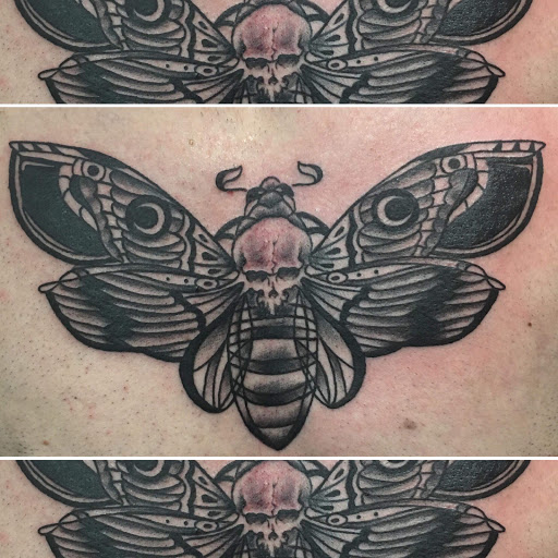 Explore bee tattoo ideas for guys, creative tattoo ideas in Augusta, available at Mr. Tattoo