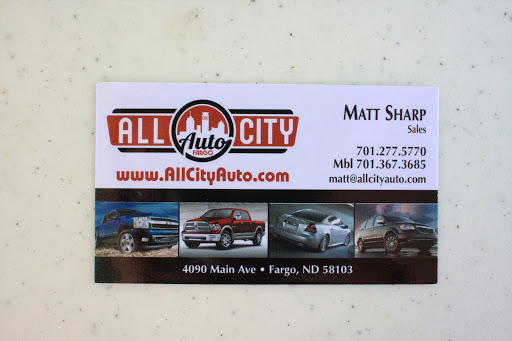 Used Car Dealer «All City Auto Center», reviews and photos, 4090 Main Ave, Fargo, ND 58103, USA