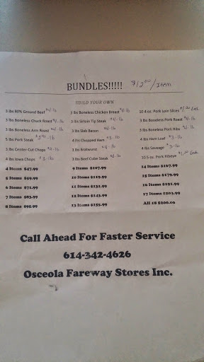 Grocery Store «Fareway Grocery», reviews and photos, 215 S Main St, Osceola, IA 50213, USA