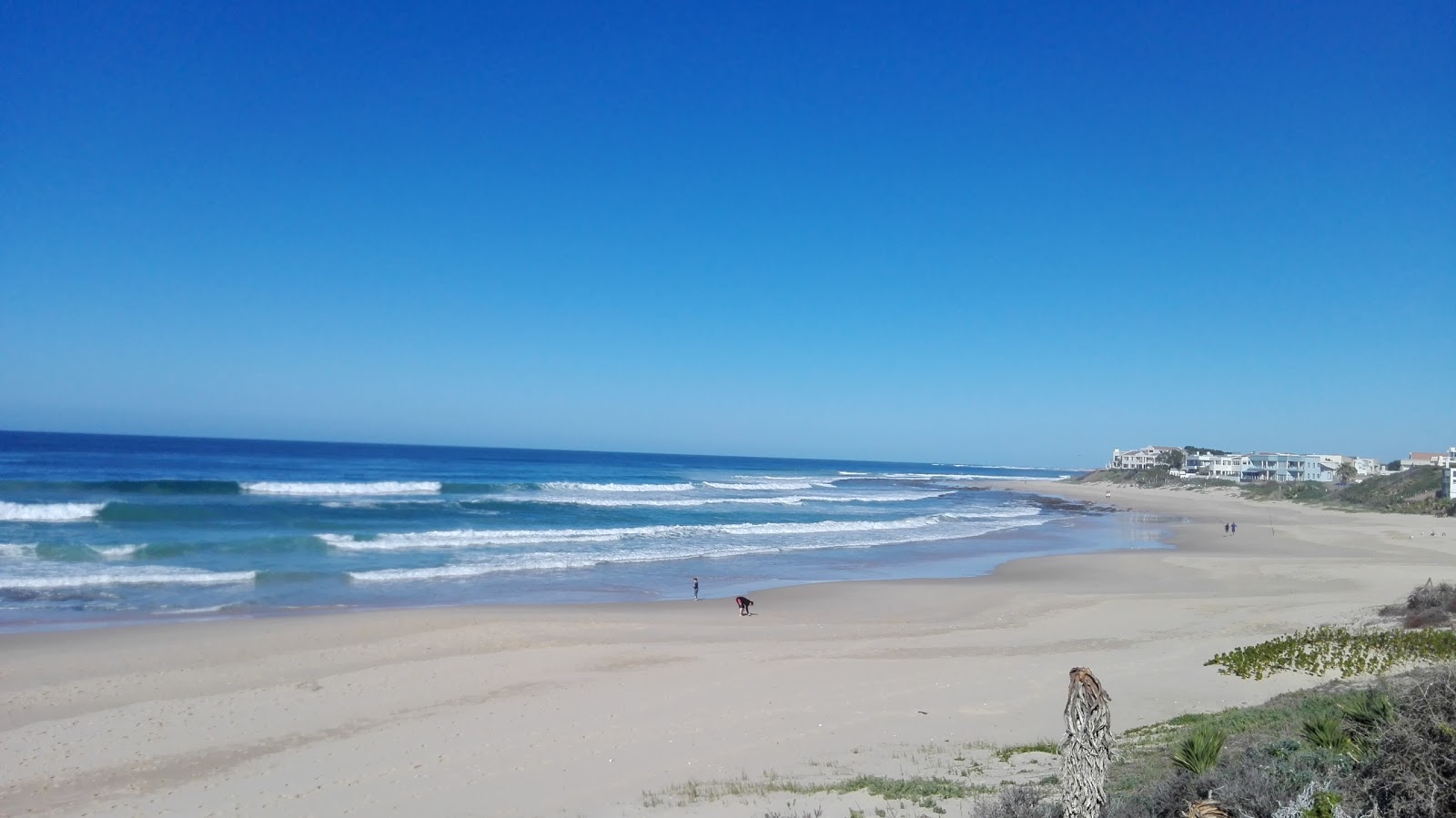 Wavecrest beach的照片 带有明亮的沙子表面
