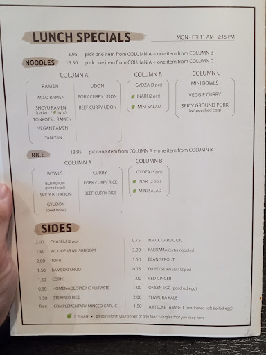 Menu May 2022