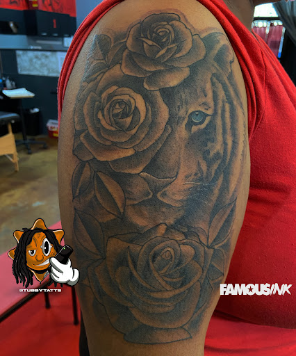 Explore hair stylist tattoo ideas, creative tattoo ideas in Hammond, available at Famous Ink, Inc.