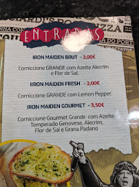 Ricciardi's Rock Pizza à Porto menu