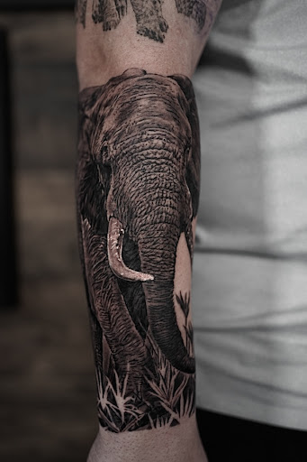 Explore half arm sleeve tattoo ideas, creative tattoo ideas in Deerfield Beach, available at Black Rose Tattoo Studio