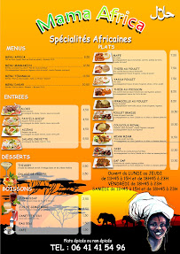 Restaurant Sénégalais Mama Africa Clermont Ferrand à Clermont-Ferrand menu
