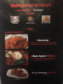Restaurant malaisien Sushi Ku à Paris - menu / carte