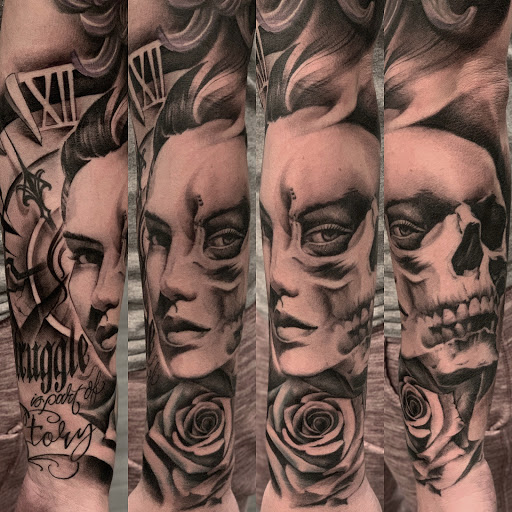 Explore rey mysterio tattoo ideas, creative tattoo ideas in Spokane, available at Anchored Art Tattoo