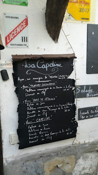 Restaurant français La Capeline à Toudon (la carte)