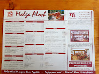 Menu / carte de Malga Aloch à San Giovanni di Fassa