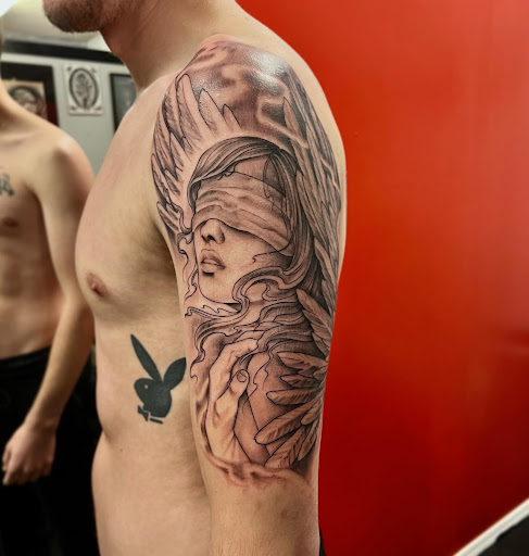 Explore dad and son tattoo ideas, creative tattoo ideas in Vancouver, available at New Ink Tattoo