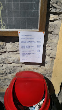 Rifugio Cacciatori à Erba menu