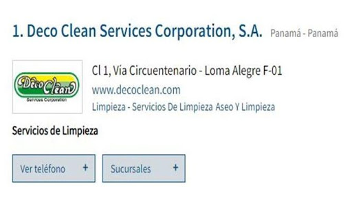 Deco Clean Services Corporation, S.A.