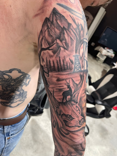 Explore tattoo ideas for young guys, creative tattoo ideas in Conroe, available at Monsters Ink, LLC