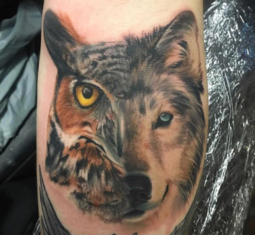 Explore railroad tattoo ideas, creative tattoo ideas in Dallas, available at Artistic Encounter