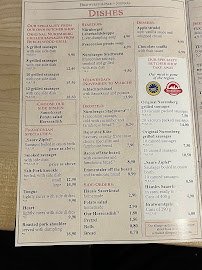 Restaurant allemand Bratwursthäusle bei St. Sebald à Nuremberg - menu / carte