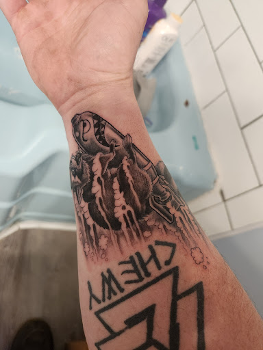 Explore jack sparrow tattoo ideas, creative tattoo ideas in Harriman, available at Weatherproof Tattoo