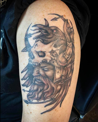 Explore snowmobile tattoo ideas, creative tattoo ideas in Sylvania, available at The Tattoo Shop