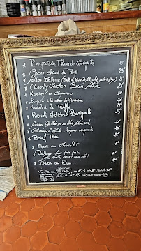 Menu du La Tonnelle à Saint-Tropez