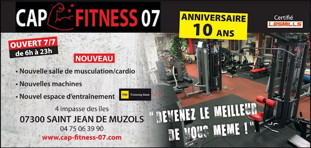 Cap Fitness 07 4 Imp. des Îles, 07300 Saint-Jean-de-Muzols, France