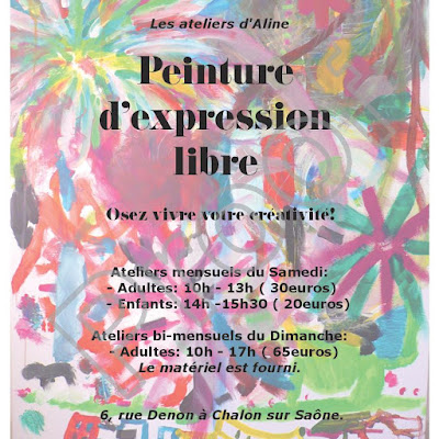 Aline Vasselet: Atelier peinture d'expression libre à Chalon-sur-Saône