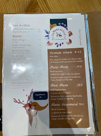 Restaurant végétalien La Dame au Cerf à Nice (le menu)