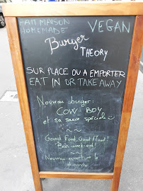 Burger Theory - restaurant végétal à Paris menu