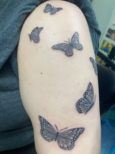 Explore cool elbow tattoo ideas, creative tattoo ideas in Colonial Heights, available at Connellys Tattooing