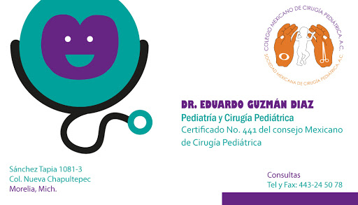 Dr. Eduardo Guzmán Diaz Cirujano Pediatra Certificado