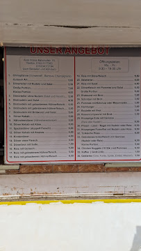 Carte du Asia Imbiss (beim alten Netto) à Pasewalk