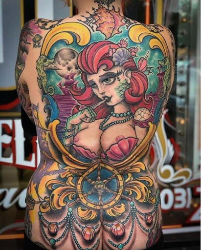 Explore manatee tattoo ideas, creative tattoo ideas in Denver, available at Mantra Tattoo and Piercing