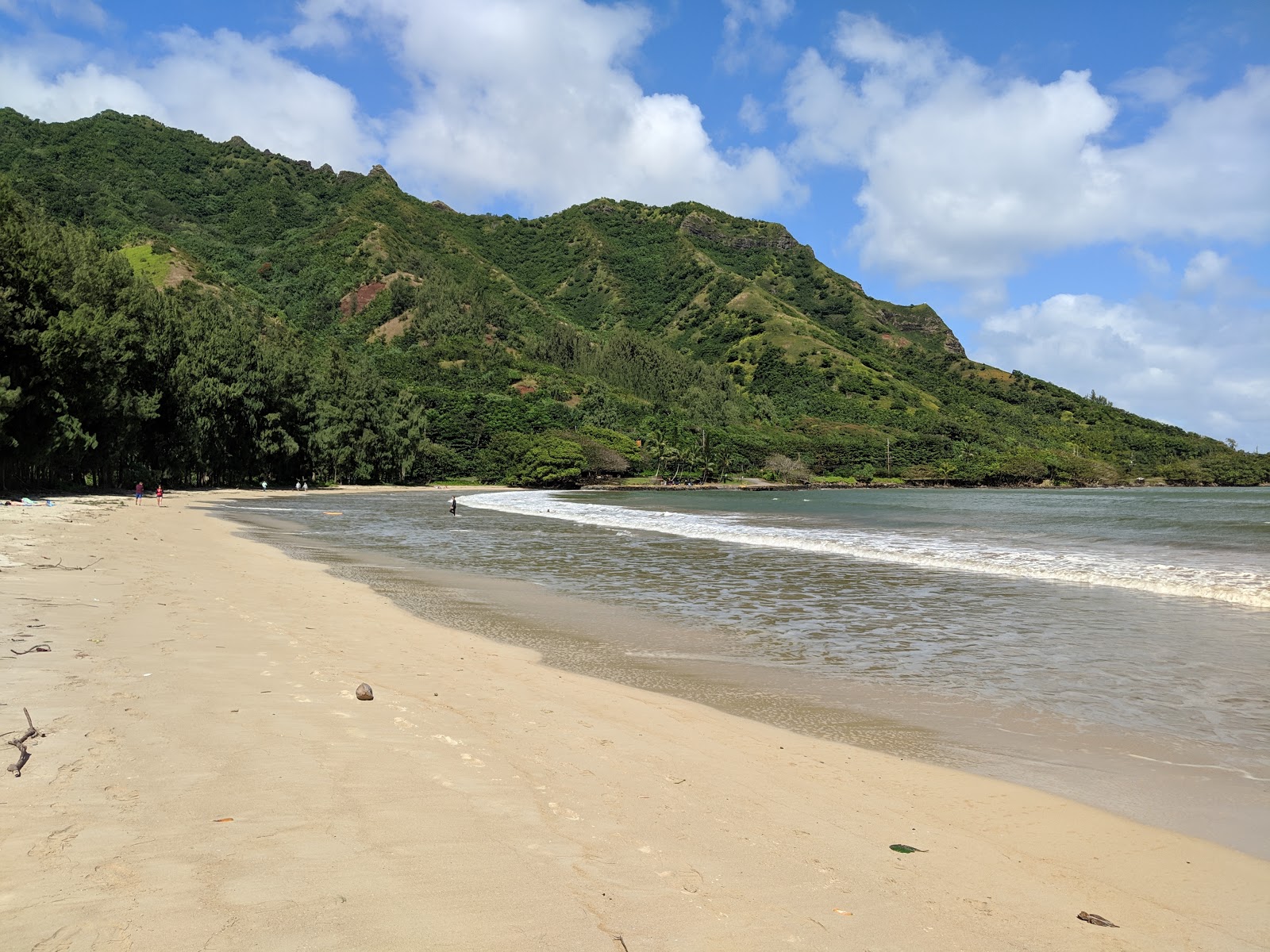 Φωτογραφία του Kahana Bay Beach Park με φωτεινή άμμος επιφάνεια