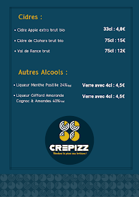 Crepizz à Nantes menu