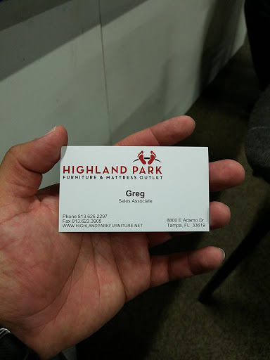 Furniture Store «Highland Park Furniture & Mattress Outlet», reviews and photos, 8800 E Adamo Dr, Tampa, FL 33619, USA