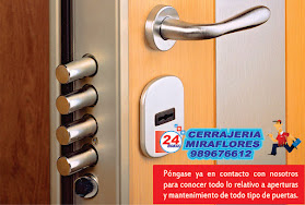 CERRAJERIA MIRAFLORES 989676612 - Aperturas de puertas e instalaciones de cerraduras.