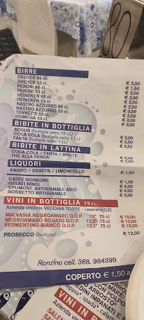 Friggitoria F.lli Lubelli Frigole à Frigole menu