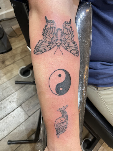 Explore crescent moon tattoo ideas, creative tattoo ideas in Avon, available at Avanti Tattoo